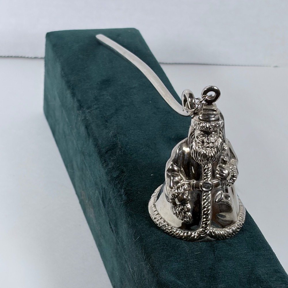 Godinger Silver Plated Candle Snuffer Santa Claus  Christmas Holiday Decor Boxed